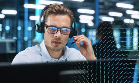 Consultant in headset on-demand support