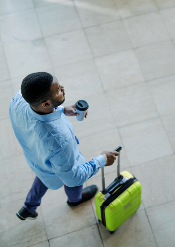 businessman with suitcase